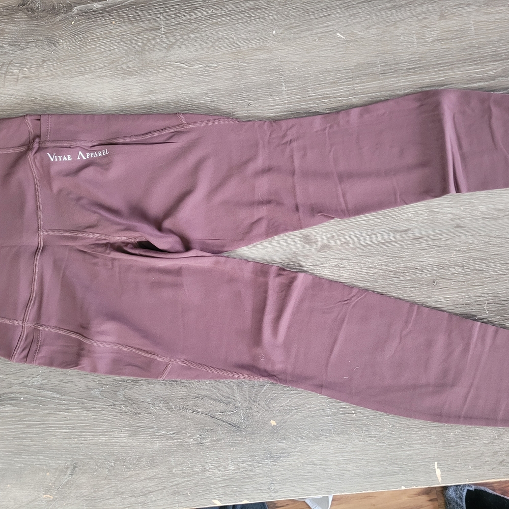 Vitae Apparel Coffee Brown Leggings. Size 4/S. fits Like 6/M.